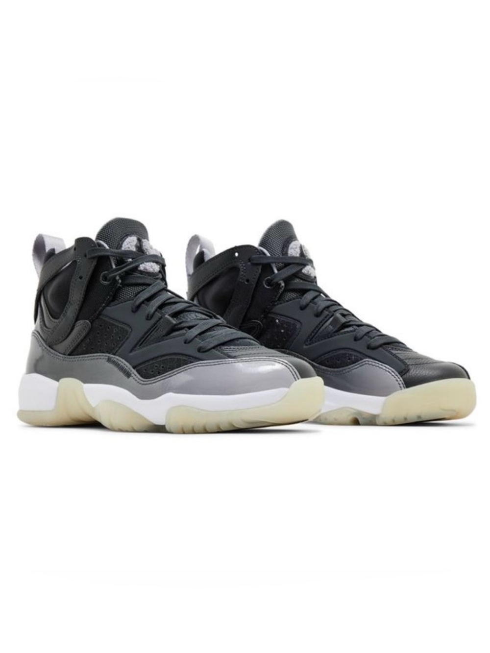 Women's Nike Air Jordan Jumpman Two Trey
Basketball shoes- Black Cement Grey - 8